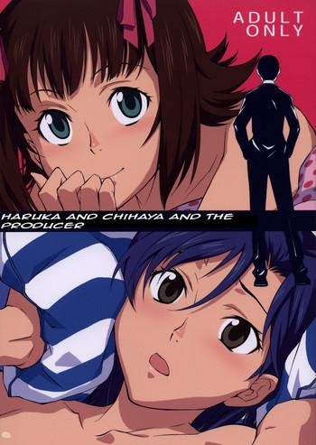 Footjob Haruka to Chihaya to Producer- The idolmaster hentai Outdoors