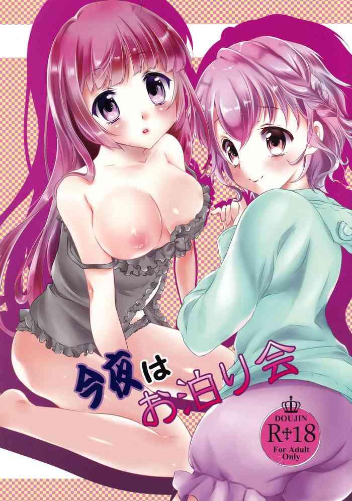 Uncensored Full Color Konya wa Otomarikai- Pripara hentai Threesome / Foursome
