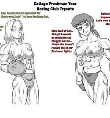 White [Allesey] Boxing Girls Katie vs. Liz Rounds 1-4 (English) Plus Bonus Sisters Round- Original hentai Hardcore Porn