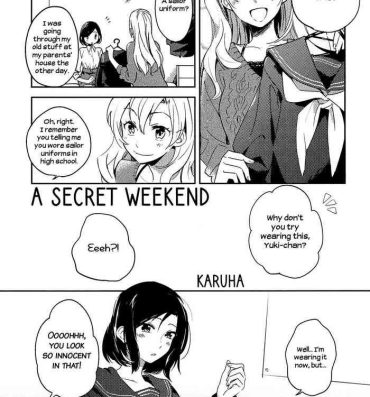 Gozo Naisho no Shuumatsu | A Secret Weekend- Original hentai Sapphic Erotica