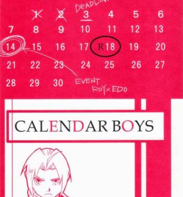 Gape Calendar Boys- Fullmetal alchemist hentai Doggy Style Porn
